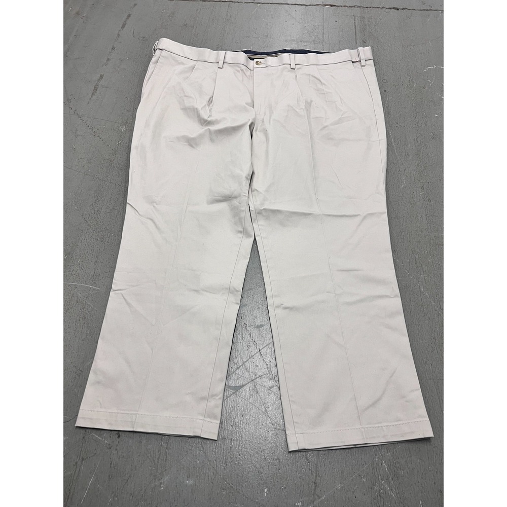 Dockers Pleated Classic Fit Signature Khaki Lux Cotton Stretch Pants - 50X30 NWT